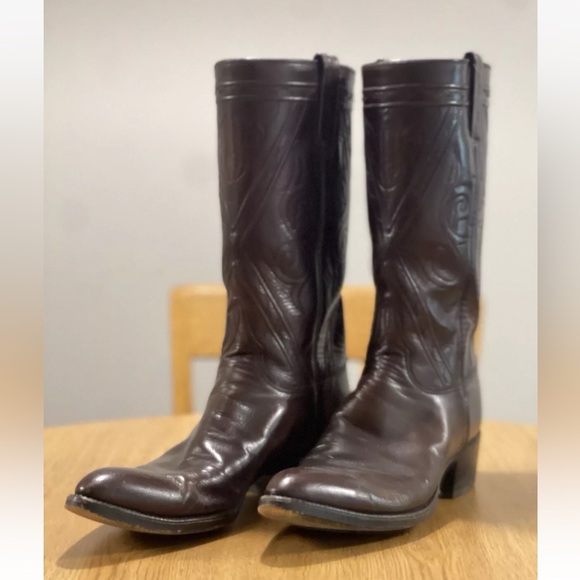 Vintage custom cowboy boots - Picture 2 of 5